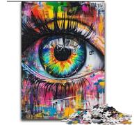 Jigsaw Puzzles for Teenagers 1000 Piece Puzzle Psychic Eyes, Toy Intellectual Game Enhance Love between Couples for Ages 14+ 26x38cm