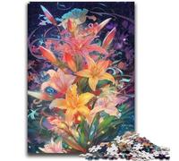 Jigsaw Puzzles for Teenagers 1000 Piece Puzzle Radiant Lily Challenging To Complete But Fun And Humorous Educational Game for Birthday 26x38cm