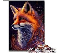 Jigsaw Puzzles for Teenagers 1000 Piece Puzzle Red Fox Ink Painting, Decompressing Intellectual Educational Toy Is Ideal As Gifts for The Whole Family (Size 26x38cm)