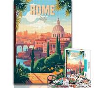 Jigsaw Puzzles for Teenagers 1000 Piece Puzzle Rome Italy,Family Entertainment Toys Is Ideal As A Gift for The Whole Family (38x26cm)