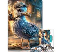Jigsaw Puzzles for Teenagers 1000 Piece Puzzle Sherlock Holmes Seagull,Stress Reliever Difficult Challenge Every Piece Is Unique - Challenging Family Fun Game (75x50cm)