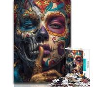 Jigsaw Puzzles for Teenagers 1000 Piece Puzzle Skeleton,Stress Reliever Staycation Kill Time Home Decoration Toys (38x26cm)