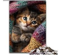 Jigsaw Puzzles for Teenagers 1000 Piece Puzzle Sleeping Cat, Suitable for People Aged 14 And Above Challenging To Complete But Fun And Humorous Great Gift (size 50x75cm)