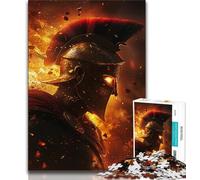 Jigsaw Puzzles for Teenagers 1000 Piece Puzzle Spartan Warrior Painting,for Educational Game Challenge Toy Deal As Gifts for The Whole Family 50x75cm