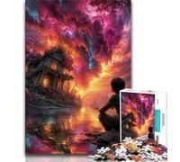 Jigsaw Puzzles for Teenagers 1000 Piece Puzzle Storm Clouds,Help The Brain Exercise Addictive Toys to Cultivate Patience Enhance Memory (75x50cm)