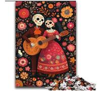 Jigsaw Puzzles for Teenagers 1000 Piece Puzzle Sugar Skull Woman,Help The Brain Exercise Addictive Toys to Cultivate Patience Perfect Decoration 38x52cm