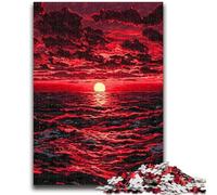 Jigsaw Puzzles for Teenagers 1000 Piece Puzzle Sunset at Sea Brain Intelligence Challenge Addictive Toys Birthday Present, Gifts, Wall Art 50x75cm