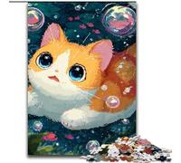 Jigsaw Puzzles for Teenagers 1000 Piece Puzzle Swimming Cat, Learning Educational Toys Unique Birthday And Gifts for Age 14+ (Size 26x38cm)
