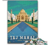 Jigsaw Puzzles for Teenagers 1000 Piece Puzzle Taj Mahal, Toys Educational Games Stress Relieving Unique Home Decor And Gifts 75x100cm
