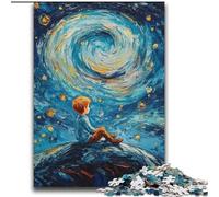 Jigsaw Puzzles for Teenagers 1000 Piece Puzzle The Little Prince of The Night Sky,Help The Brain Exercise Addictive Toys to Cultivate Patience Perfect Decoration 38x52cm