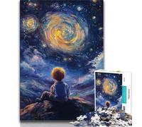 Jigsaw Puzzles for Teenagers 1000 Piece Puzzle The Little Prince of The Night Sky,Toys Educational Games Stress Relieving Great Gifts And Toys 75x50cm