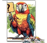 Jigsaw Puzzles for Teenagers 1000 Piece Puzzle The Parrot Asking Questions, Decompressing Intellectual Educational Toy Is Ideal As Gifts for The Whole Family (Size 50x75cm)