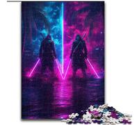 Jigsaw Puzzles for Teenagers 1000 Piece Puzzle Two Ninjas Suitable for Ages 14 And Up Family Games Deal As Gifts for The Whole Family (size 26x38cm)