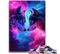 Jigsaw Puzzles for Teenagers 1000 Piece Puzzle TwoWolves, Suitable for People Aged 14 And Above Challenging To Complete But Fun And Humorous Great Gift 26X38CM