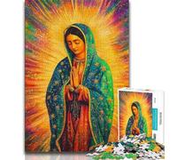 Jigsaw Puzzles for Teenagers 1000 Piece Puzzle Virgin Mary,Challenging Game And Family Play with Fully Interlocking Randomly Shaped Pieces (38x26cm)