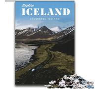Jigsaw Puzzles for Teenagers 1000 Piece Puzzle Visit Iceland, Toys Educational Games Stress Relieving Unique Home Decor And Gifts 75x100cm