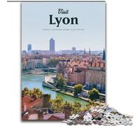 Jigsaw Puzzles for Teenagers 1000 Piece Puzzle Visit Lyon, Toys Educational Games Stress Relieving Unique Home Decor And Gifts 50x75cm