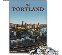 Jigsaw Puzzles for Teenagers 1000 Piece Puzzle Visit Portland Challenging To Complete But Fun And Humorous Unique Birthday And Gifts (26x38cm) 1000pcs