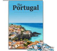 Jigsaw Puzzles for Teenagers 1000 Piece Puzzle Visit Portugal, Toys Educational Games Stress Relieving Unique Home Decor And Gifts 26x38cm