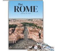 Jigsaw Puzzles for Teenagers 1000 Piece Puzzle Visit Rome Challenging To Complete But Fun And Humorous Unique Birthday And Gifts (38x52cm) 1000pcs