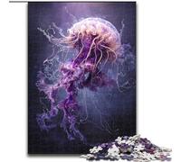 Jigsaw Puzzles for Teenagers 1000 Piece Puzzle Watercolor Jellyfish, Family Activity Unique Home Decor And Gifts for Ages 14+ (Size 50x75cm)