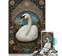 Jigsaw Puzzles for Teenagers 1000 Piece Puzzle White Swan,Family Entertainment Toys Is Ideal As A Gift for The Whole Family (38x26cm)