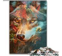 Jigsaw Puzzles for Teenagers 1000 Piece Puzzle Wolf, Analysis And Logic with Fully Interlocking Randomly Shaped Pieces for And Age 14 Years Up (Size 50x75cm)