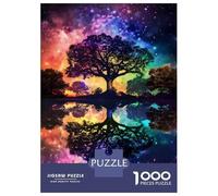 Jigsaw Puzzles for Teenagers 1000 Piece Rainbow Tree Reflection Poster Puzzle for Adults Anti-Stress Toys Presents for Women Unique Birthday And Xmas Gifts 70x50cm/1000pcs