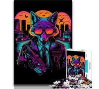 Jigsaw Puzzles for Teenagers 1000 Piece Red Fox Torcher Gangster Teenager Puzzles,learning Educational Is Ideal As A Gift for The Whole Family (size 75x50cm)