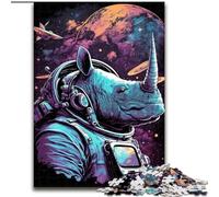 Jigsaw Puzzles for Teenagers 1000 Piece Rhino Fantastical, for Ages 14 And over Each Piece Is Unique - Fun And Challenging Game for The Whole Family Good Gift (Size 26x38cm)