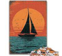 Jigsaw Puzzles for Teenagers 1000 Piece Sailboat Sailing The Ocean Help The Brain Exercise Addictive Toys to Cultivate Patience Wall Decoration 50x75cm