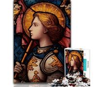 Jigsaw Puzzles for Teenagers 1000 Piece Saint A Stained Glass Teenager Puzzles,Educational Games DIY Toys Great Gifts And Toys 26x38cm