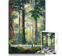 Jigsaw Puzzles for Teenagers 1000 Piece Sam Houston Forest National Park Practical Game Analysis And Logic Gift For Birthdays Size 38x26cm