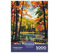 Jigsaw Puzzles for Teenagers 1000 Piece Sam Houston Forest National Park Teenager Puzzles Relax Games Hand Speed Race Fun Activities at Home 38x26cm/1000pcs