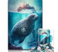 Jigsaw Puzzles for Teenagers 1000 Piece Seal Imaginary Creatures Teenager Puzzles,learning Educational Is Ideal As A Gift for The Whole Family (size 75x50cm)