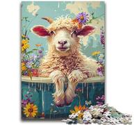 Jigsaw Puzzles for Teenagers 1000 Piece Sheep 1000 Pieces for Adults,Brain Intelligence Challenge Addictive Toys for Home Decoration (26x38cm)