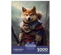 Jigsaw Puzzles for Teenagers 1000 Piece Shiba Inu Viking Puzzle for Adults Hands-on Game Wall Decoration Christmas Birthday Gifts 70x50cm/1000pcs