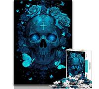 Jigsaw Puzzles for Teenagers 1000 Piece Skeleton Butterfly,Toys Educational Games Stress Relieving Artists Collection,Fine Art (75x50cm)