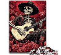 Jigsaw Puzzles for Teenagers 1000 Piece Skeleton Playing Piano 1000 Piece Jigsaw,Educational Games Home Decoration Suitable for Desktop Decoration (75x50cm)