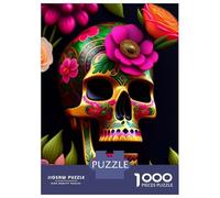 Jigsaw Puzzles for Teenagers 1000 Piece Skull 63 Puzzle for Adults Hands-on Game Wall Decoration Christmas Birthday Gifts 70x50cm/1000pcs