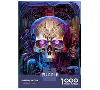 Jigsaw Puzzles for Teenagers 1000 Piece Skull Machine Neu Puzzles for Adults Toy Wall Decor A Work of Art Unique Birthday And Xmas Gifts 70x50cm/1000pcs