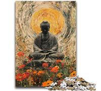 Jigsaw Puzzles for Teenagers 1000 Piece Sleeping Buddha Art 1000 Piece Puzzle,Stress Reliever Staycation Kill Time Wishlist with Santa Claus (50x75cm)