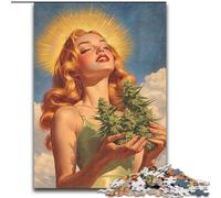Jigsaw Puzzles for Teenagers 1000 Piece Smiling Girl, Challenging Game And Family Play with Fully Interlocking Randomly Shaped Pieces (Size 26x38cm)