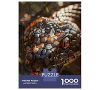 Jigsaw Puzzles for Teenagers 1000 Piece Snake Head Close-Up Photography Adult Puzzles Toy Wall Decor Presents for Women Fun at Home Activities, 52x38cm/1000pcs