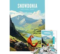 Jigsaw Puzzles for Teenagers 1000 Piece Snowdonia National Park Impossible Game Toys Educational Games Great Gifts for Games Stress Reliever (Size 38x52cm)