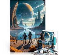 Jigsaw Puzzles for teenagers 1000 Piece Space Exploration Lagoon Analyse und Logik Einzigartige Wohndekoration und Geschenke52x38cm