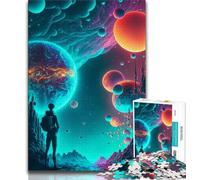 Jigsaw Puzzles for Teenagers 1000 Piece Space Trip Teenager Puzzles,Stress Reliever Staycation Kill Time Home Decoration Toys (size 38x26cm)