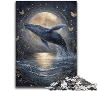 Jigsaw Puzzles for Teenagers 1000 Piece Space Whale Adult Jigsaw,Artistic Wall Decor & Birthday Gift Idea for Friends, Home Office (50x75cm)