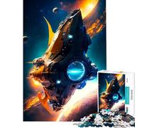 Jigsaw Puzzles for Teenagers 1000 Piece Spacecraft Nuclear Toy Intellectual Game Impossible Game Perfect Decoration Gifts for Women Men (Size 38x26cm)