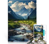 Jigsaw Puzzles for teenagers 1000 Piece Spring Mountains - Freshness Frontier Präzisionsschnitt Für Paare geeignet75x50cm